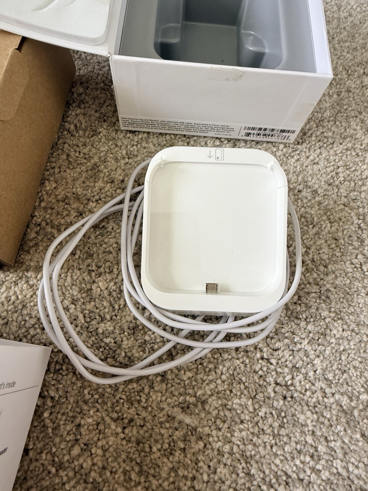 Square A-SKU-0120 Dock for Contactless Credit Card Reader In Box Barely Used