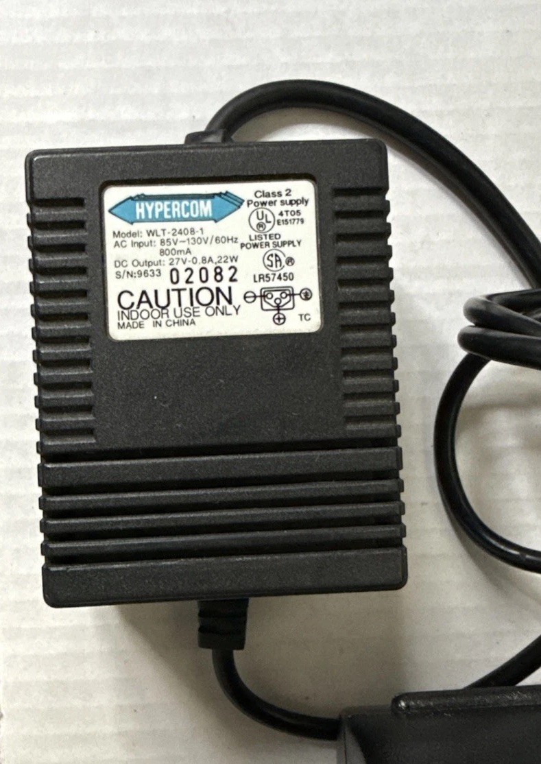 Used Hypercom T7P 512K-Thermal print credit card terminal with Power Supply