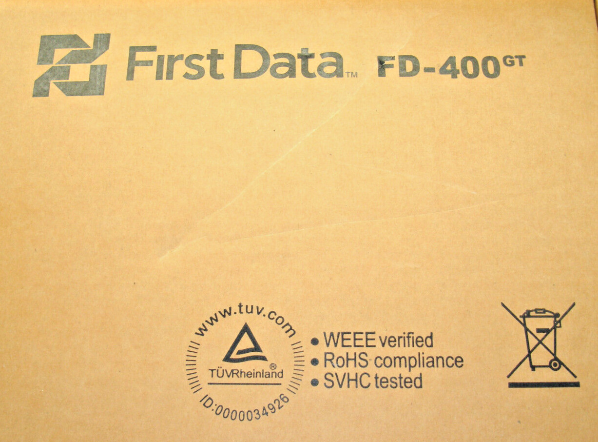 First Data FD400GT GPRS Wireless Terminal Convenient Business Transactions Mint