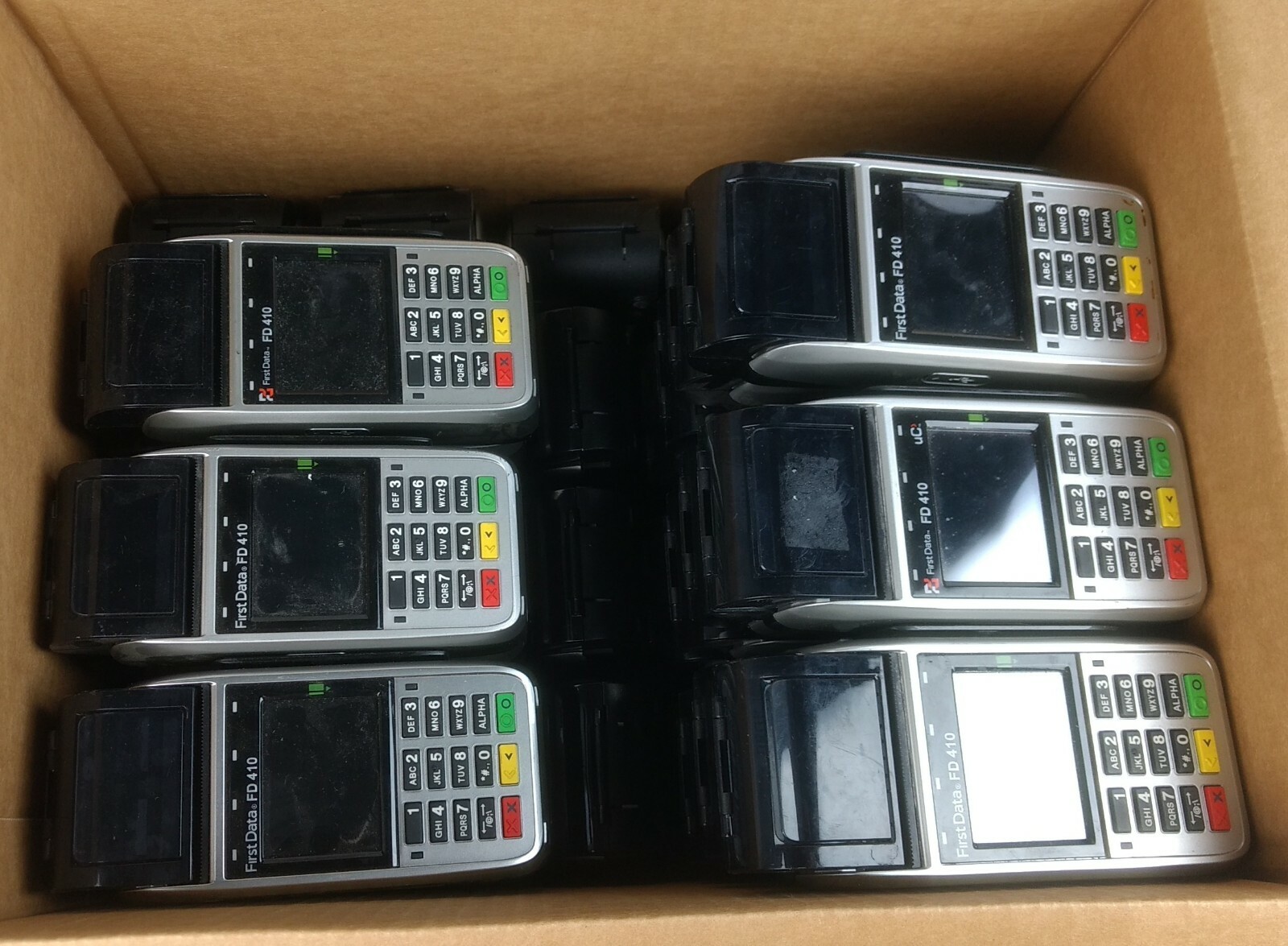 Lot of 41 First Data FD410 Wireless Credit Card Terminals UNTESTED