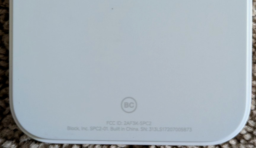 Square Contactless & Chip Reader 2nd Gen SPC2-01 Bluetooth Card Reader w/Cord