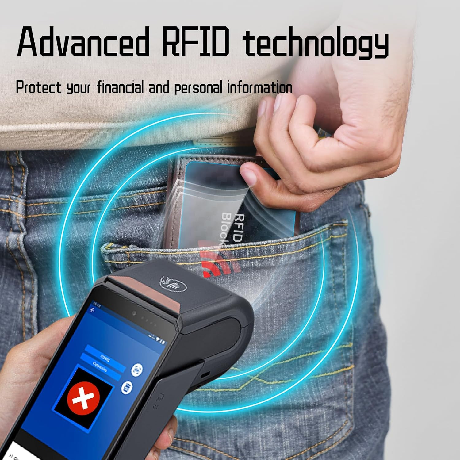 RFID Blocking Cards – 4 Pcs Premium Contactless NFC Debit Credit Card Passport P