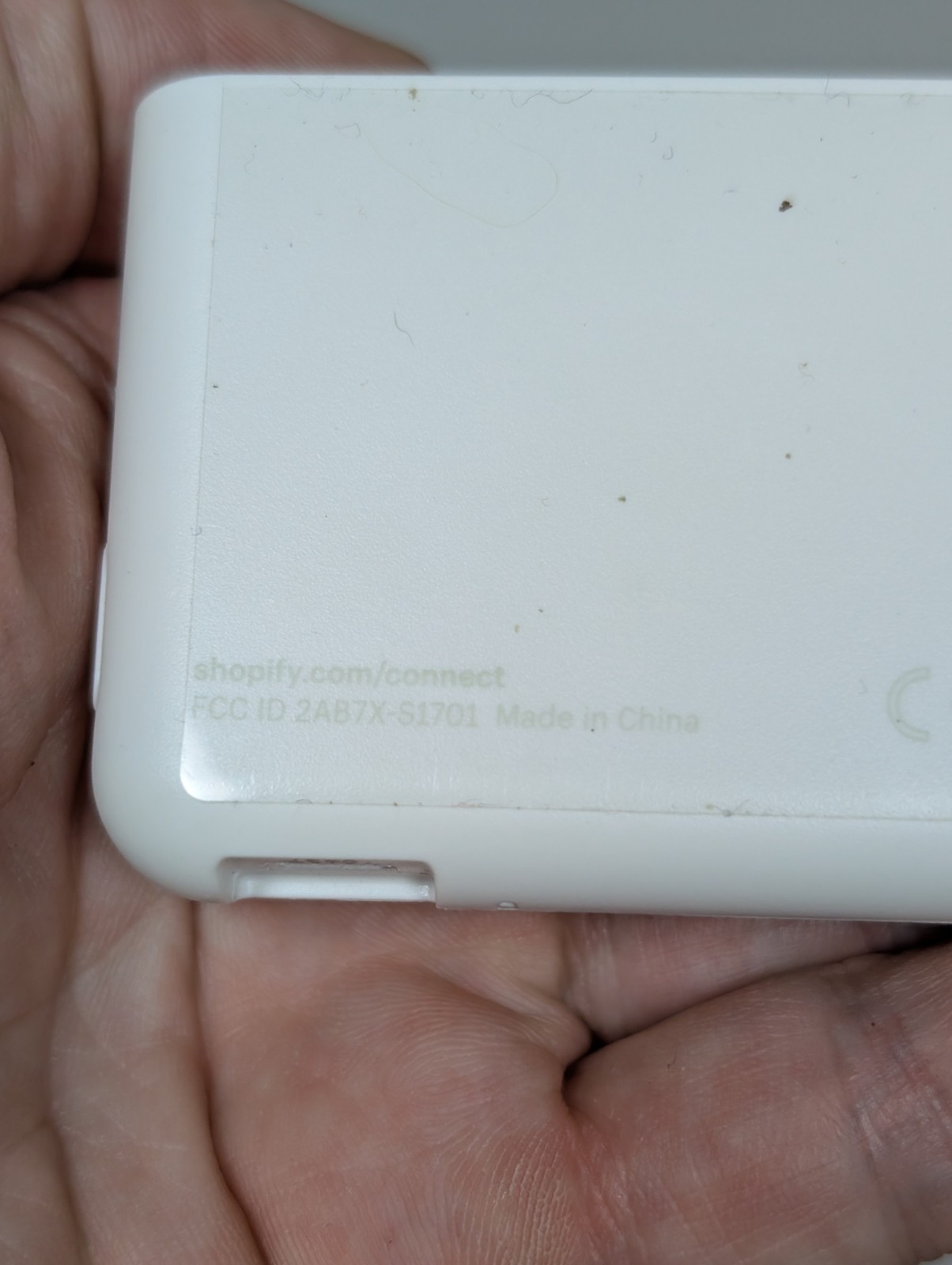 Shopify Chip and Swipe Model S1701 Credit Card Reader White