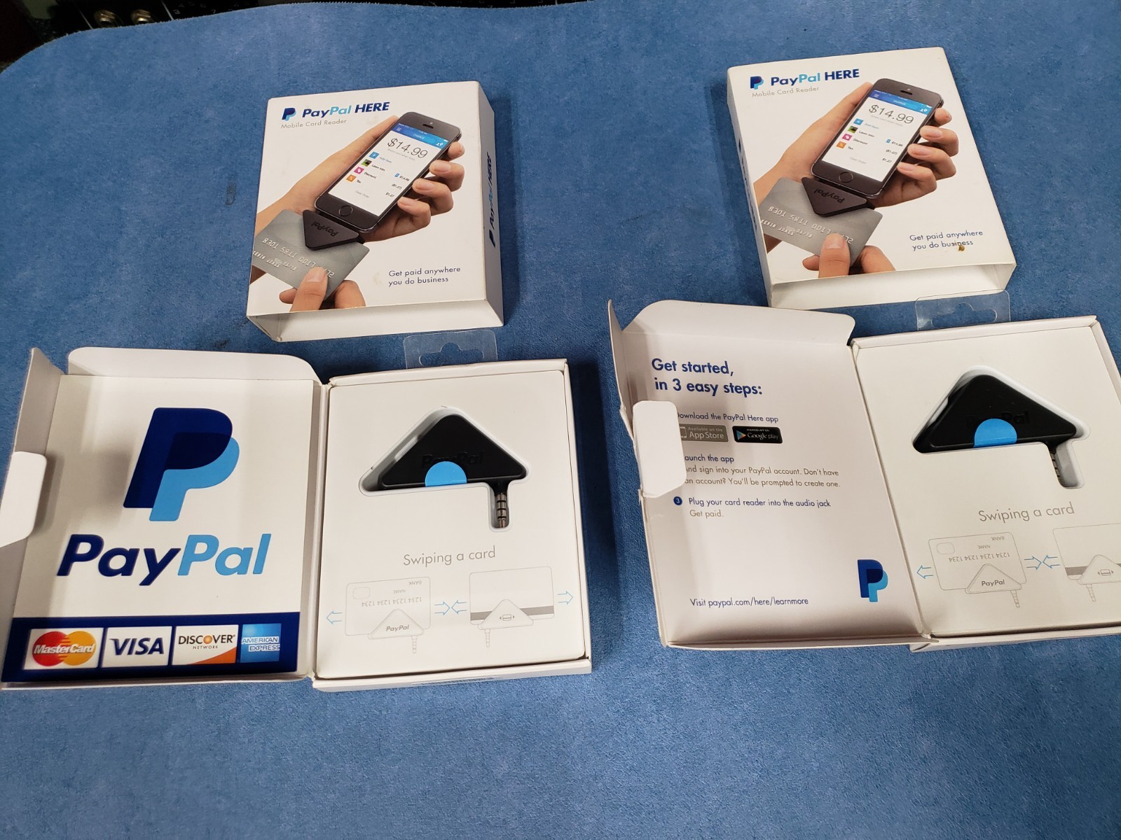 lot of 2 PayPal Mobile Card Reader Swiper PayPal Here IPhone Android audio jack