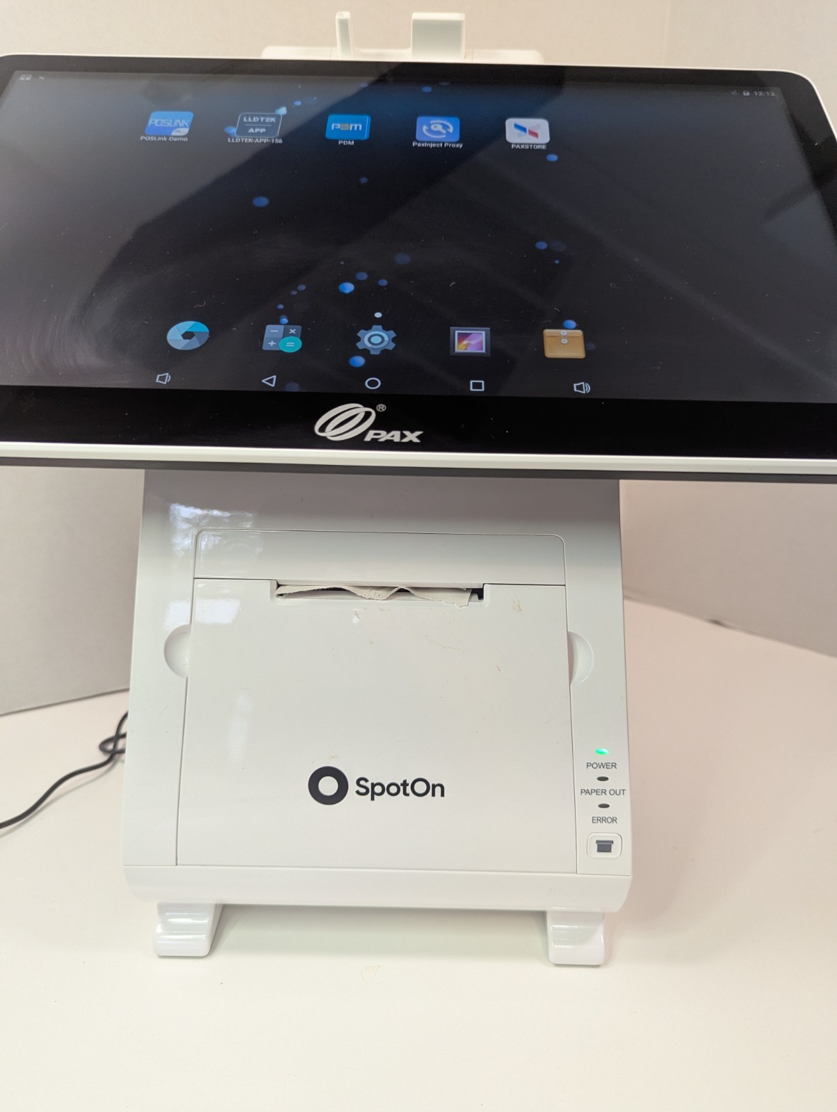 U22630 SpotOn PAX E800 POS Point Of Sale System Preowned G3D
