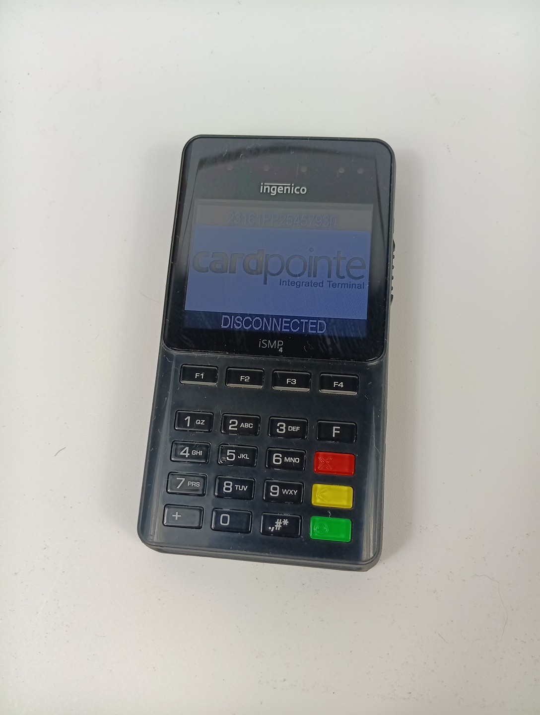 Ingenico iSMP4 Credit Card reader with charger Revel POS PARTS ONLY UNTESTED