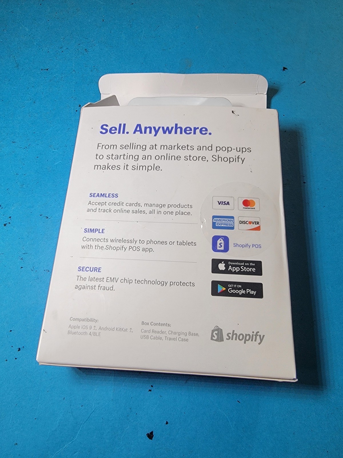 Shopify Chip & Swipe Reader S1701 Wireless and Secure New Open Box