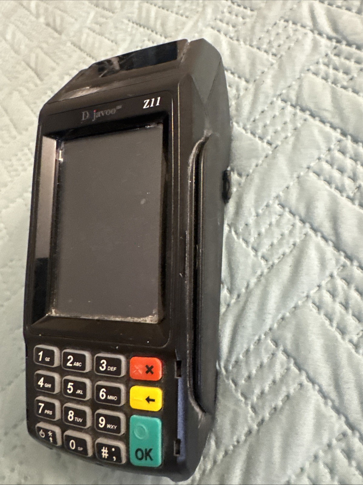 Dejavoo Z11 VEGA3000 Credit Card Payment Terminal For Parts No Ac Chord