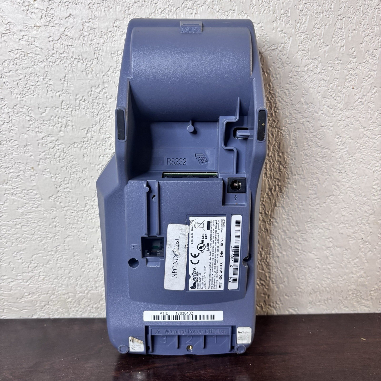 VeriFone Vx510 Omni-5100 Wireless Credit Card Portable Swiper/Printer Terminal