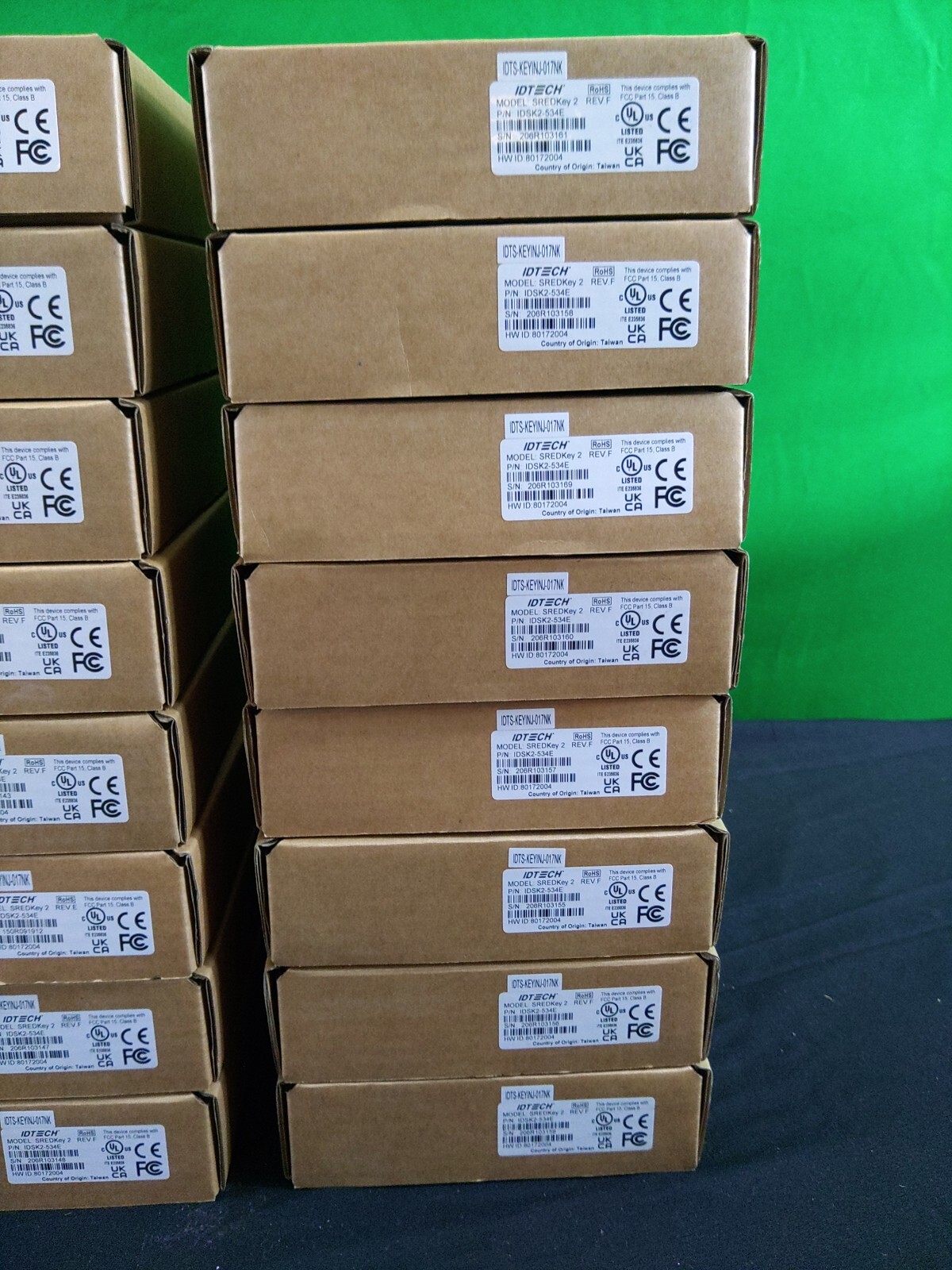 Lot of 16: ID Tech SREDKey 2 IDSK2-534E USB 10-Key MagStripe Reader