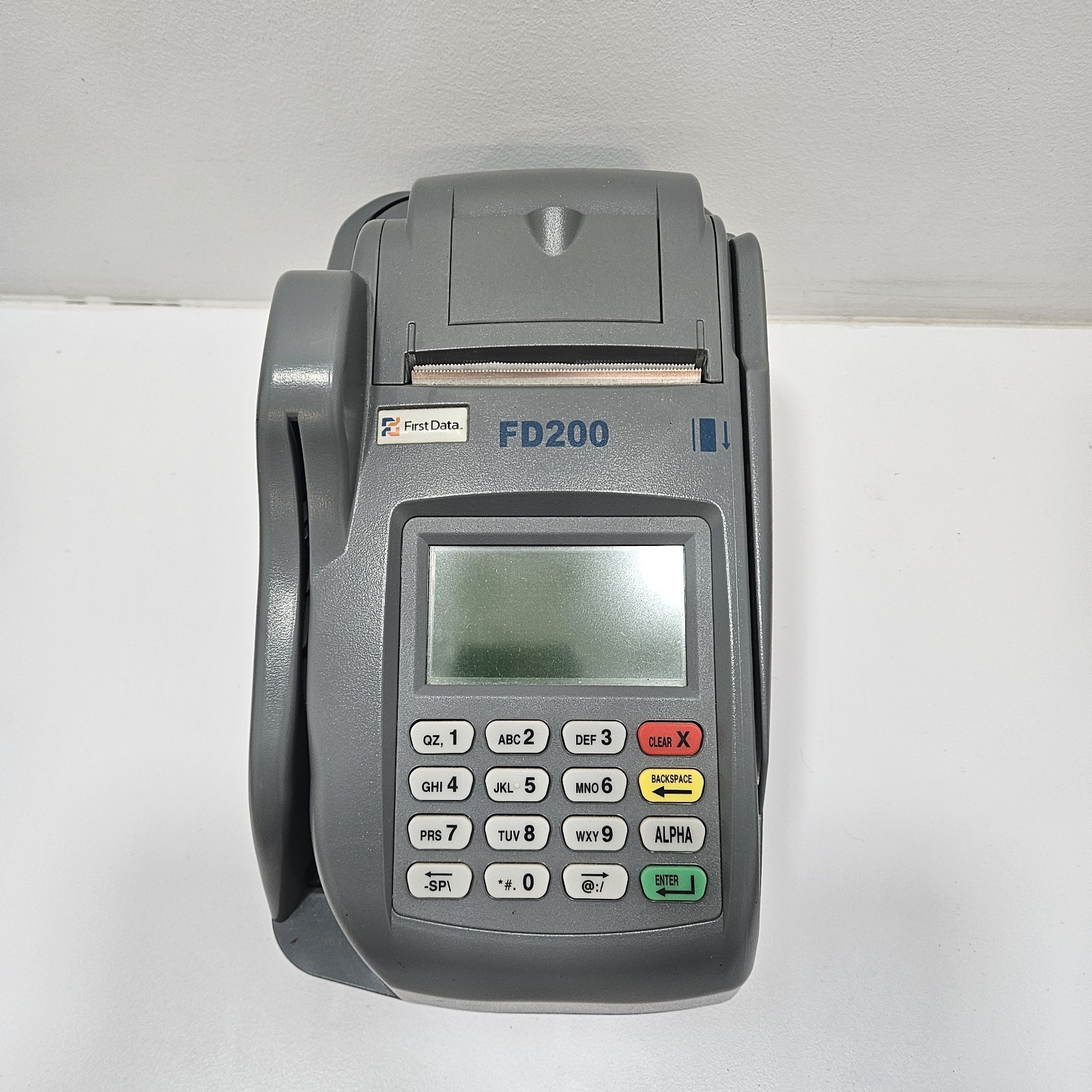 First Data FD200 Terminal & Check Reader With Power Adapter Fd-10c (Not Working