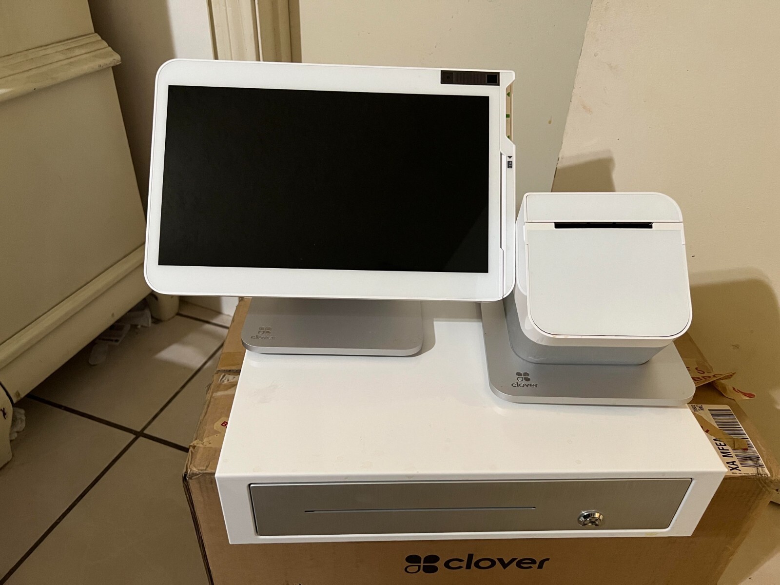 Clover Solo Station with Clover Flex and Receipts Rolls for both Clovers