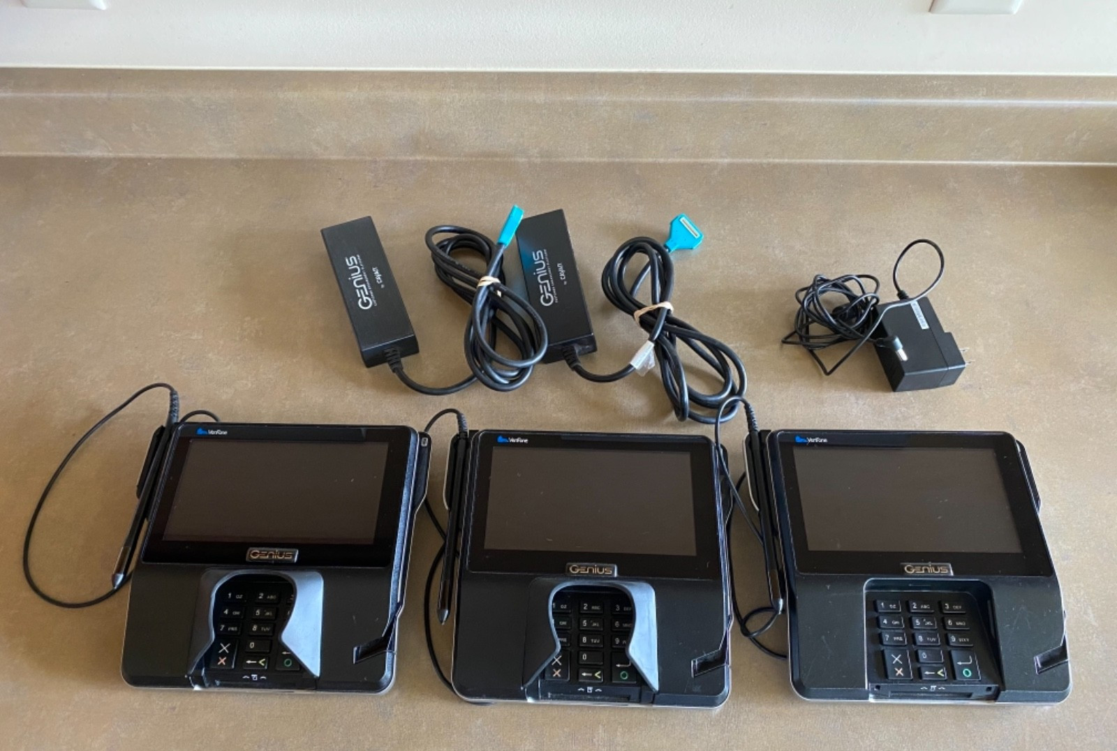 Lot 3 Verifone MX 925CTLS POS Credit Card Payment Terminal w/Stylus PLS READ