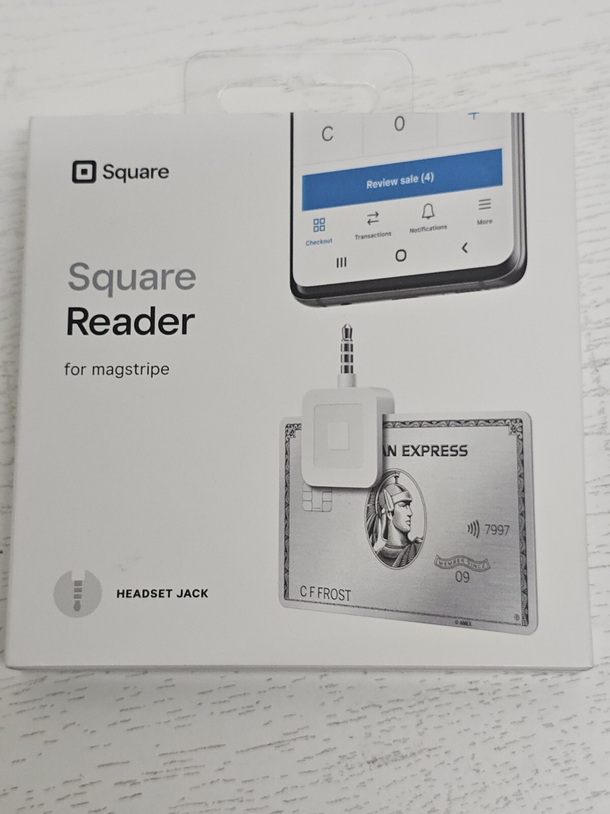 ✨️ Square Credit Card Reader For iPhone/Android 3.5mm Headphone Jack Connector