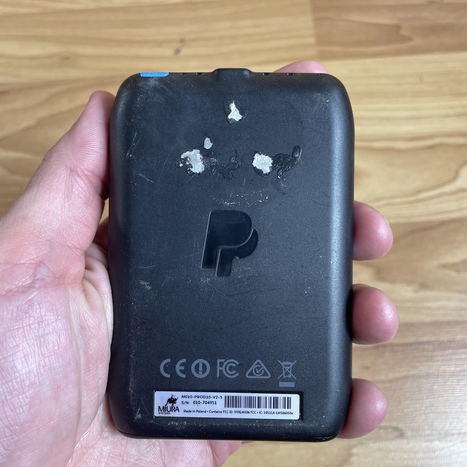 Paypal Chip Card Reader Contactless Enabled M010-PROD10-V2-5 AS IS FOR PARTS