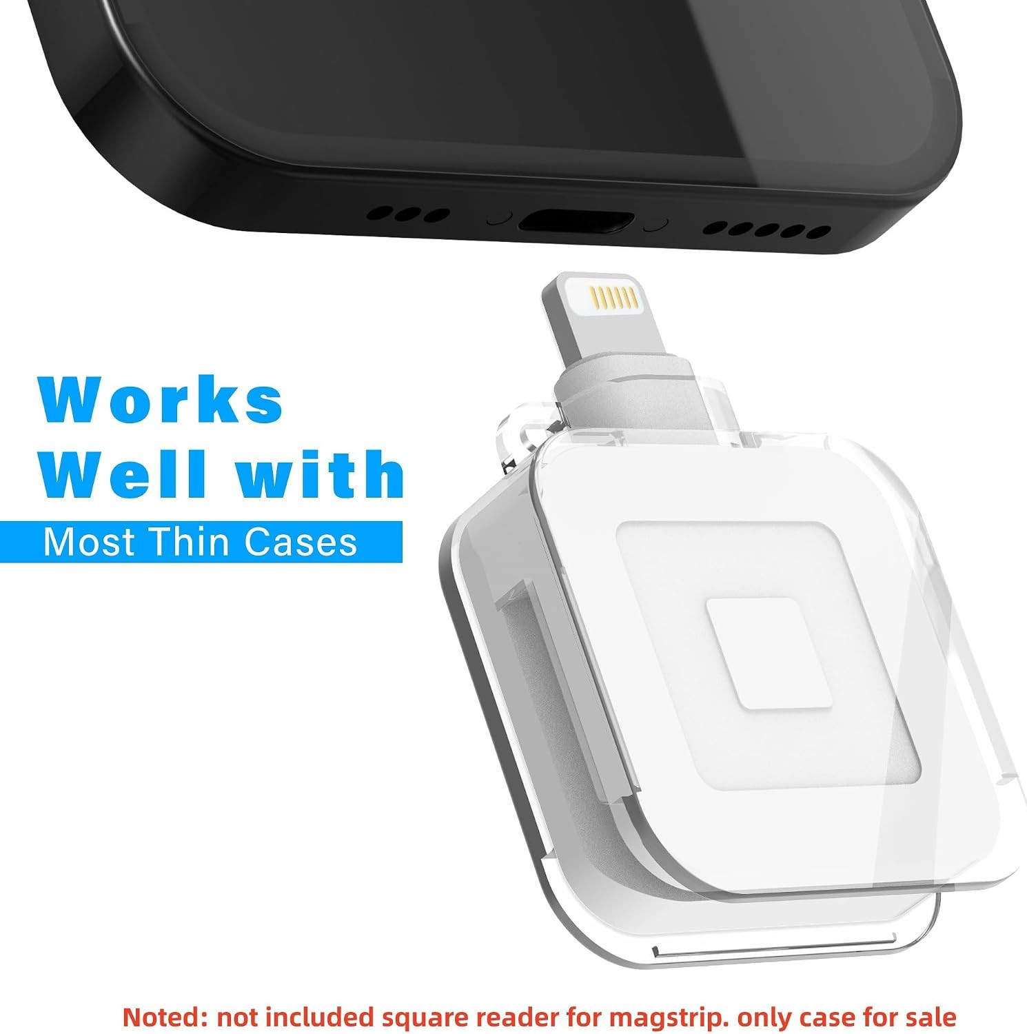 Lanyard Case for Square Reader for Magstripe with 3.5Mm Headset Jack or Lightni