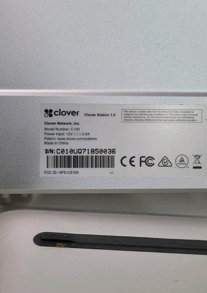 Clover Station 1.0 POS System C100 w/Cash Register, Printer P100, Mini WiFi C300