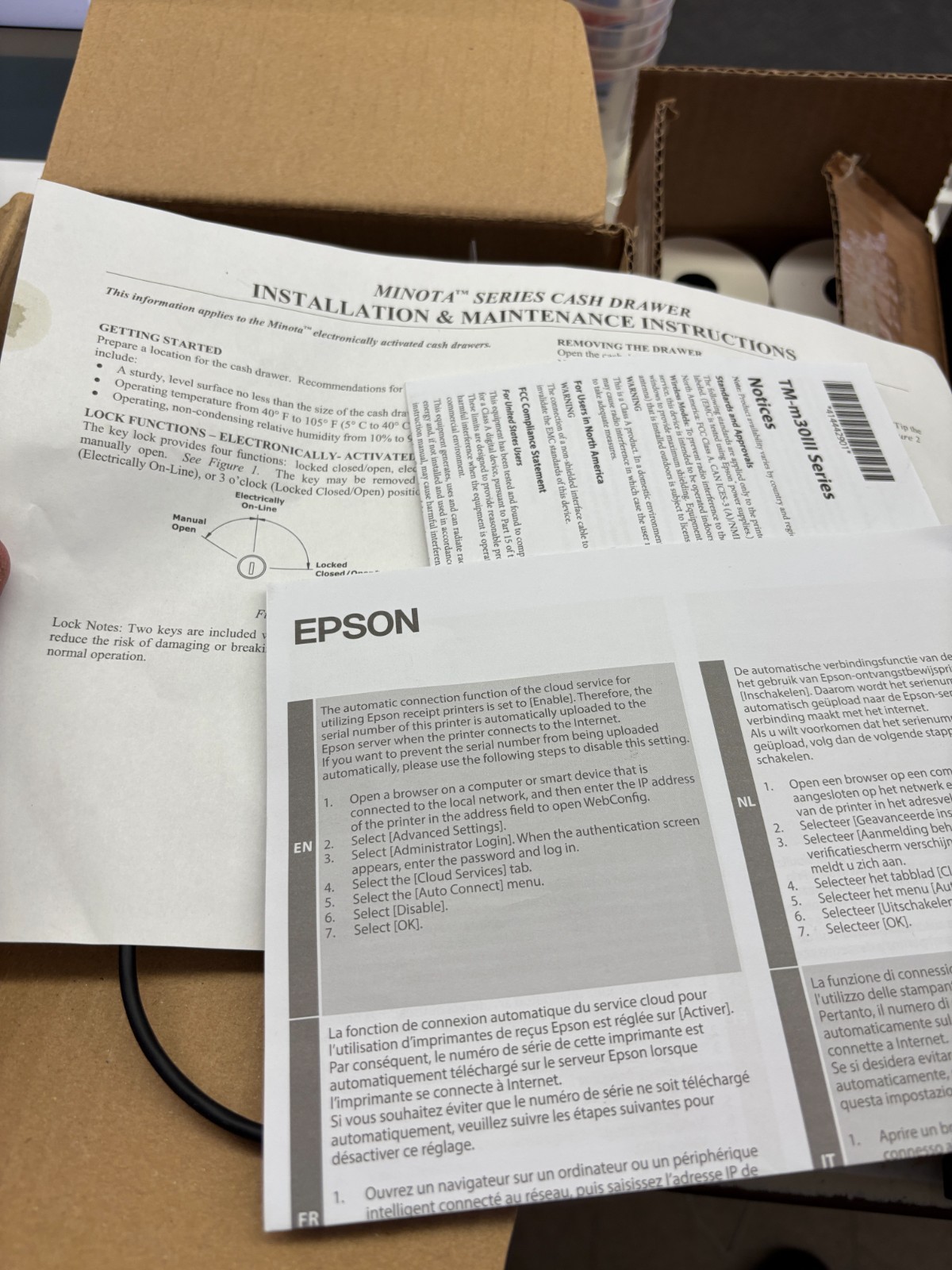 Lightspeed POS Bundle For Desktop Computers W Supplies UNUSED