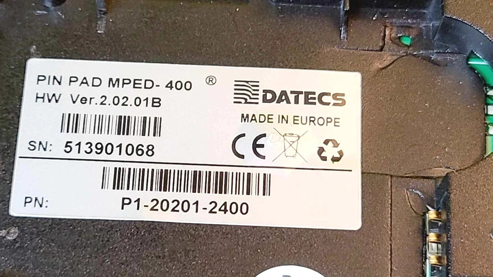 DATECS PIN PAD MPED-400 CARD READER VERSATILE HYBRID EMV BLUETOOTH USB RS232