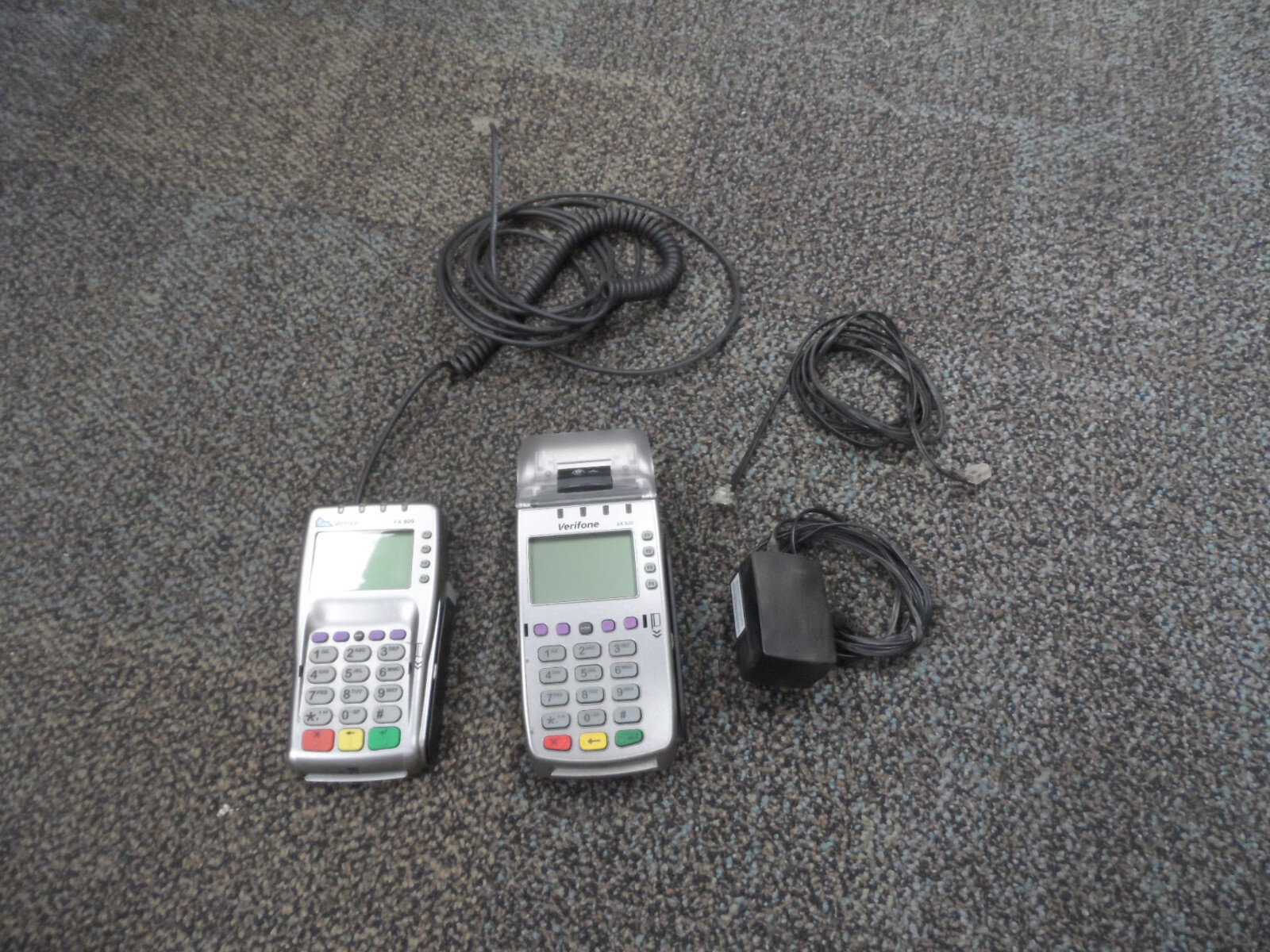 VeriFone VX520 Terminal and VX805 Pin Pad Credit Card Machine *Complete* Clean
