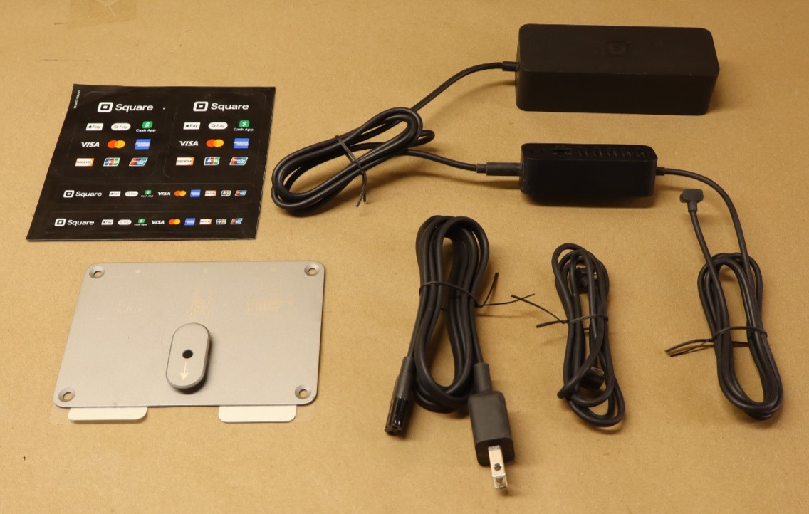 Square Register POS For Parts Repair Dual Screen Cracked AS-IS No Returns