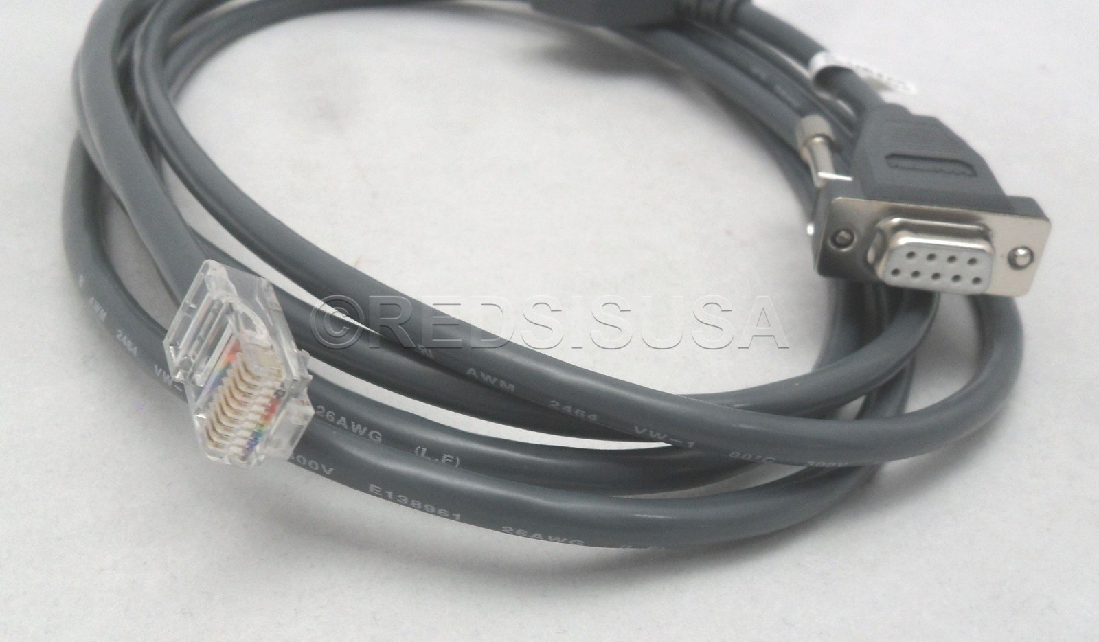 Genuine MagTek cable MINIMICR RS232 DB9 8FT GRAY RS232 MINI MICR & PC 30019304