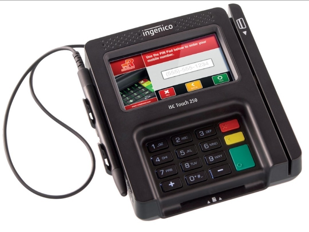 Ingenico ISC Touch 250 PoS Payment Credit Card Terminal Reader