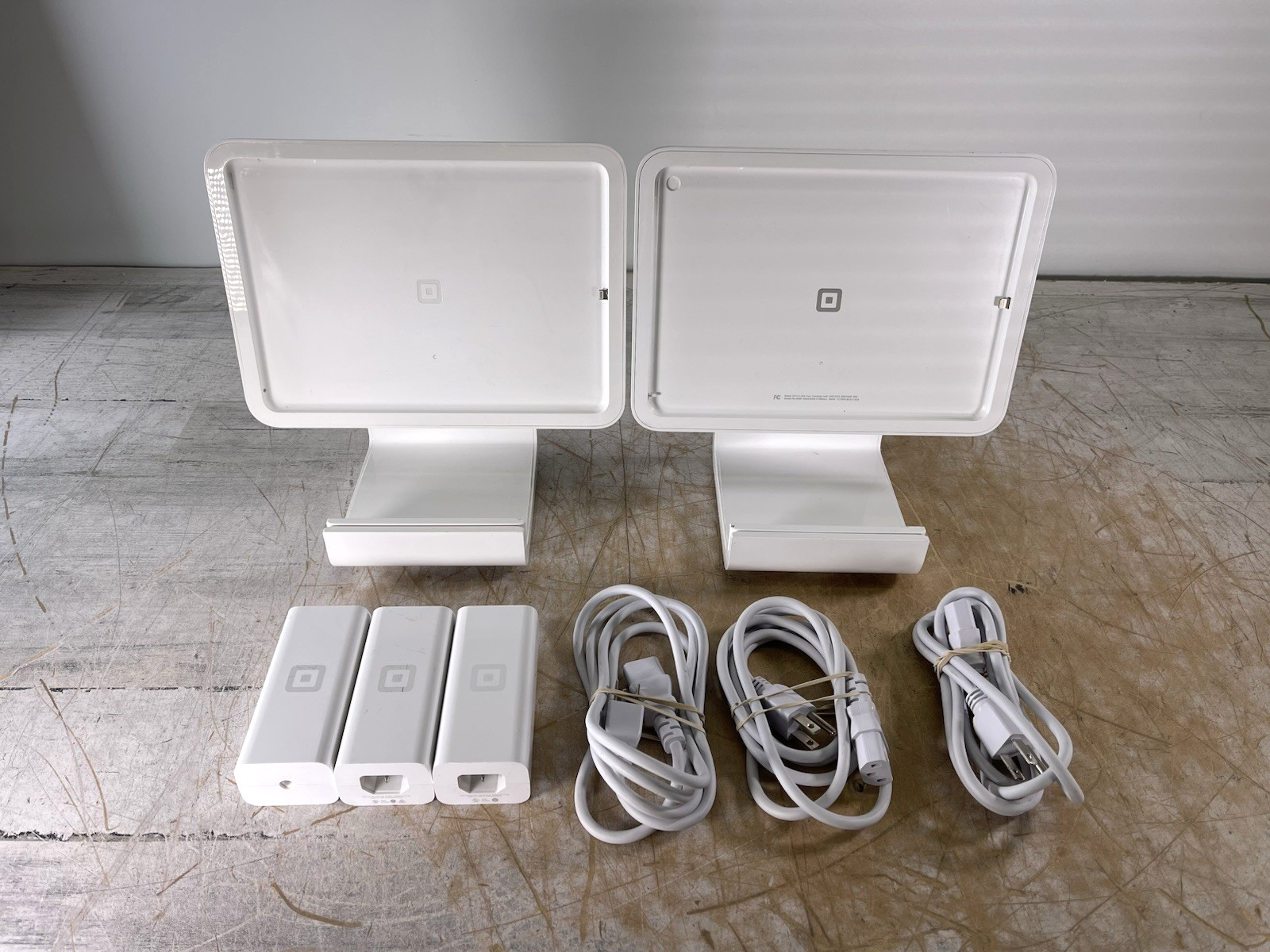(LOT OF 2) SQUARE POS TERMINAL STAND S089 – (UNTESTED/FOR PARTS)