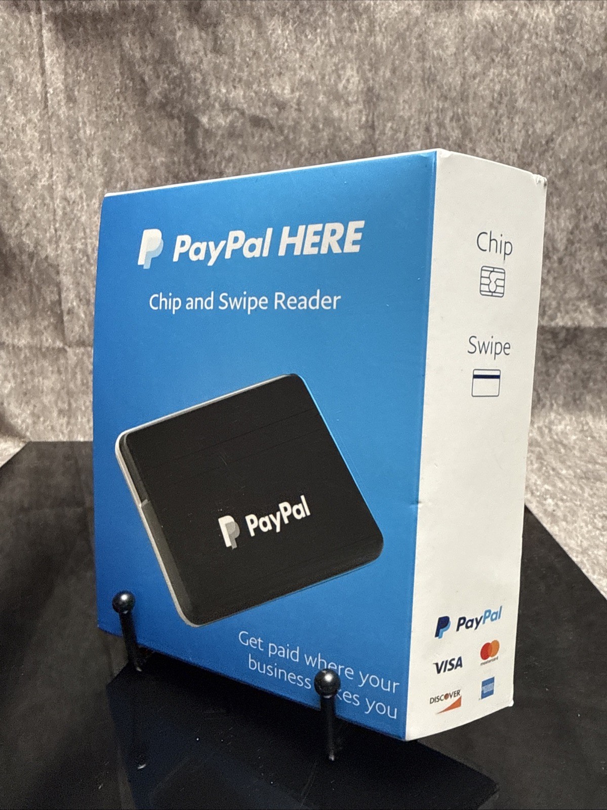 PayPal HERE Chip and Swipe Reader, PCSUSDCRT, Black