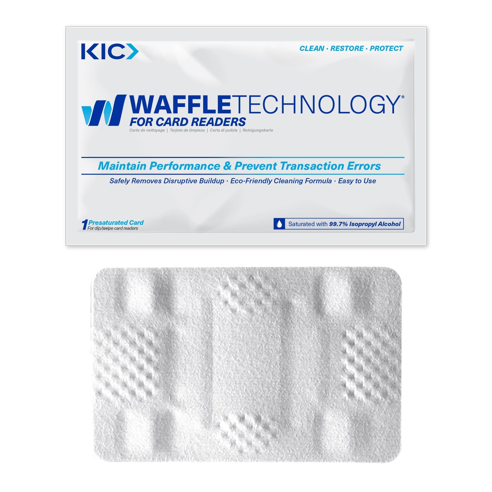 KICTeam – Waffletechnology® Cleaning Cards for Card Reader Payment Machines (…