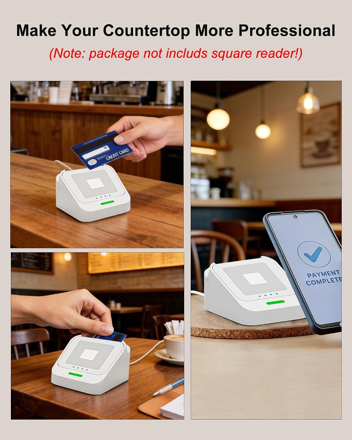 Dock for Square Reader 2nd Generation, Holder Stand for Square Card Reader 2 Gen