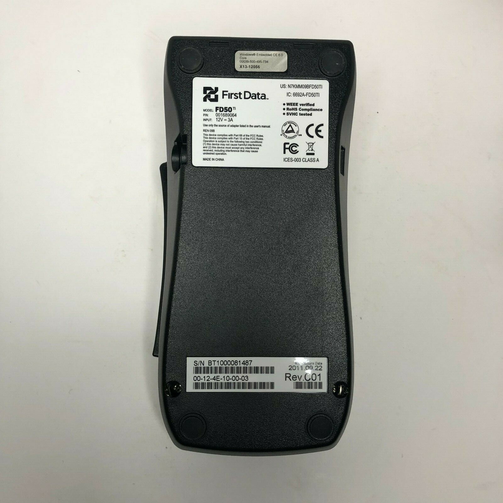 First Data FD50 Credit Card Terminal