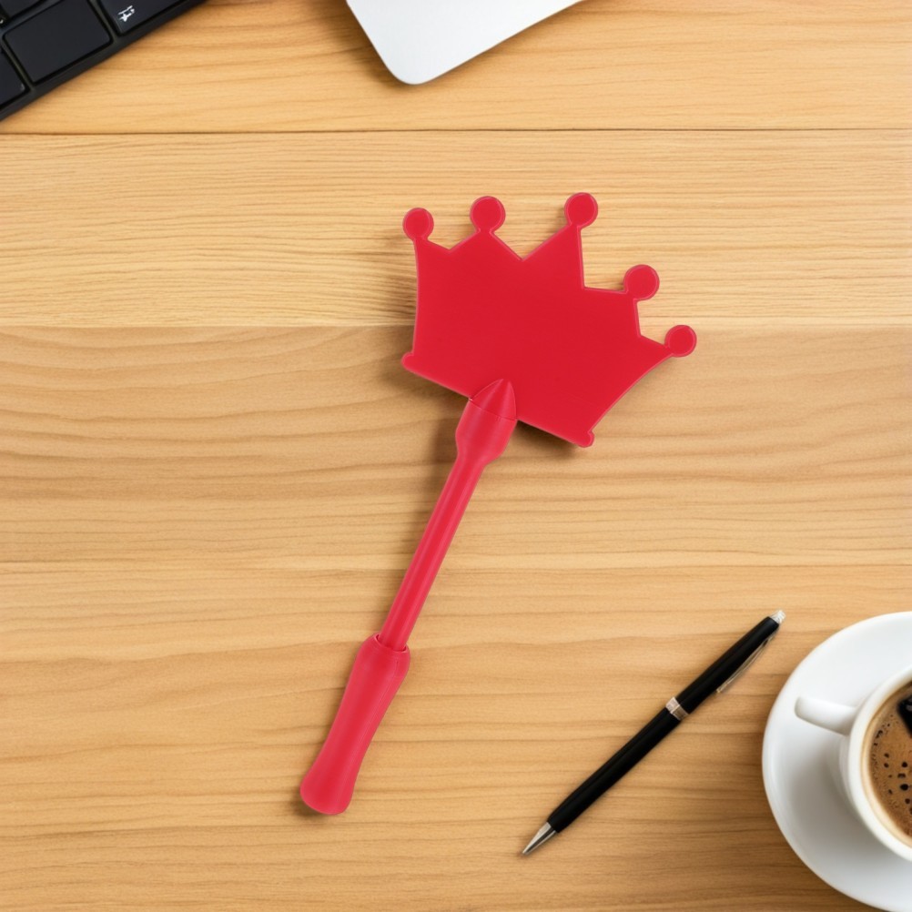 Red Lightweight Reusable Payment Wand with Card Slot for Contactless Tap Pay