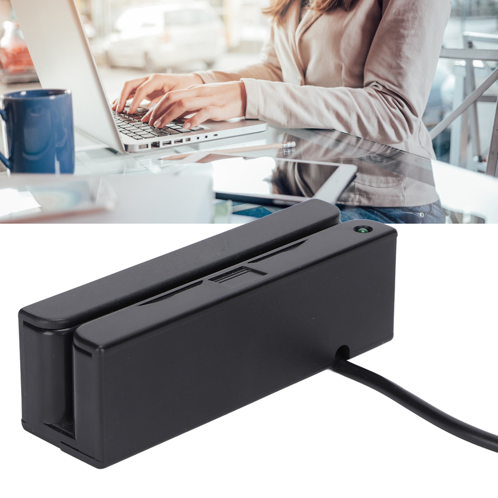 Credit Card Reader USB Plug And Play Support Bidirectional Read Wide Applic UPPF