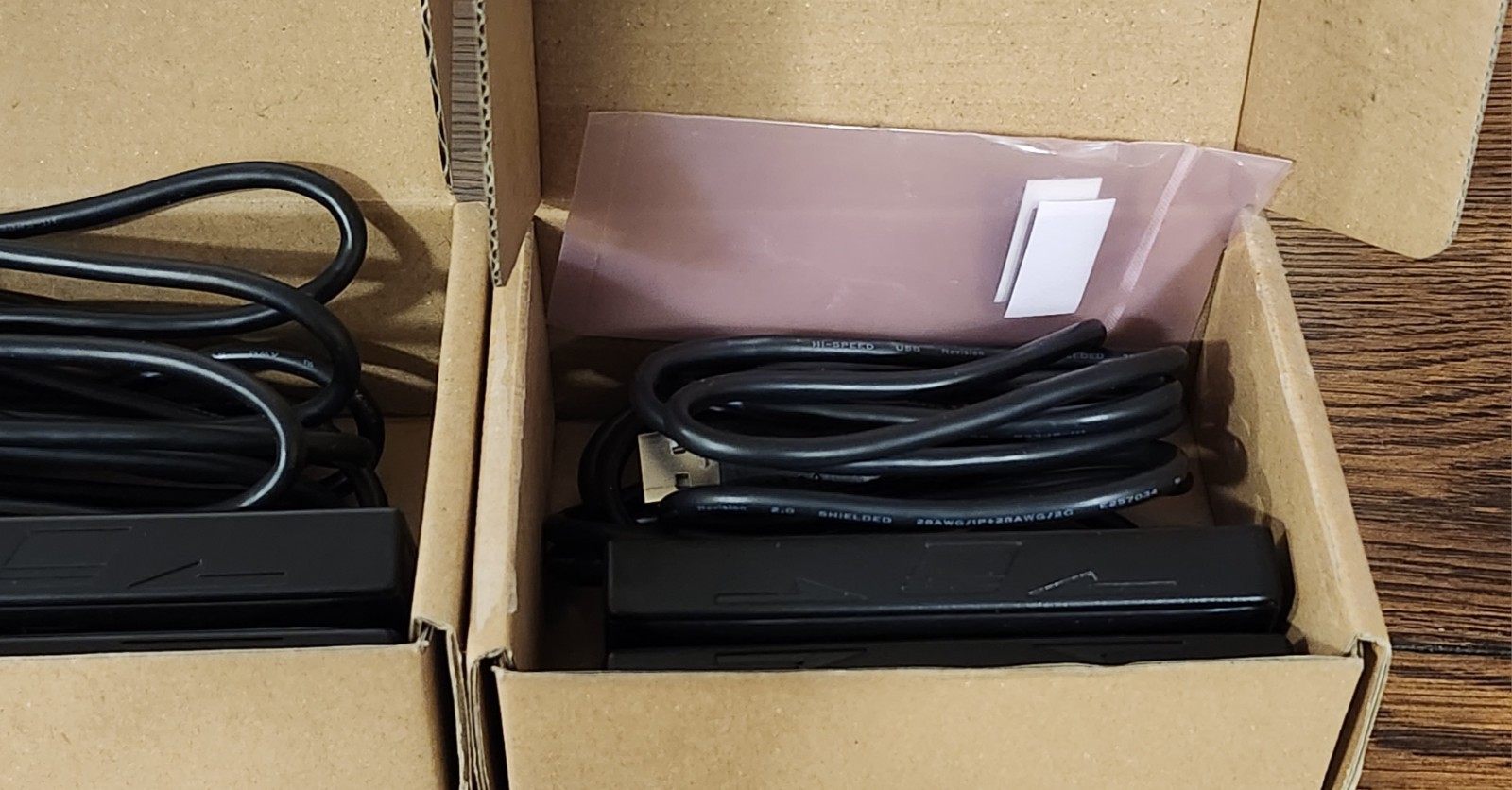 Set Of 2 MAGTEK 21040108 USB Credit Card Reader With Magnetic Swipe Black