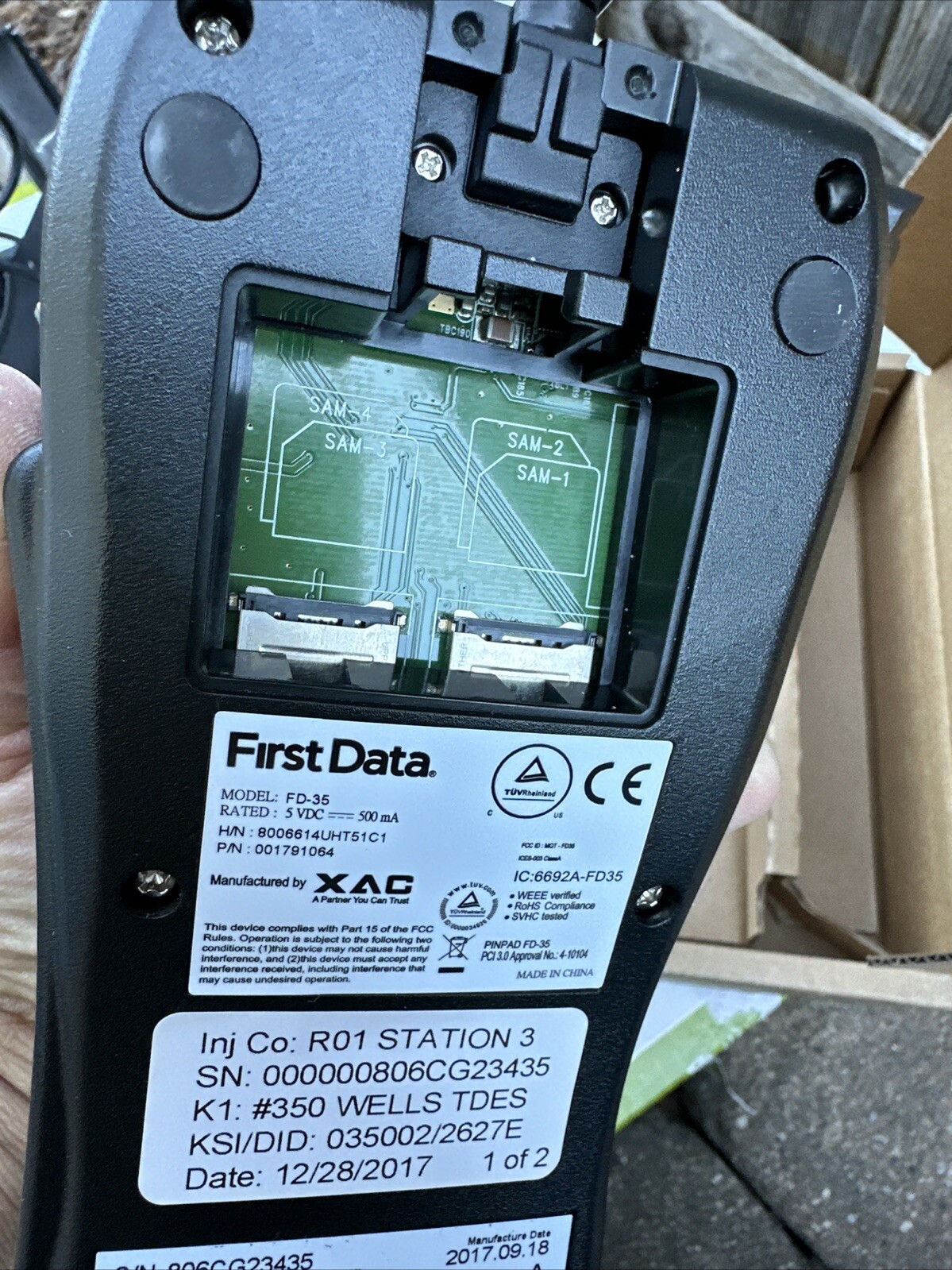 First Data FD-35 001791064 USB Credit Card PINPAD Reader