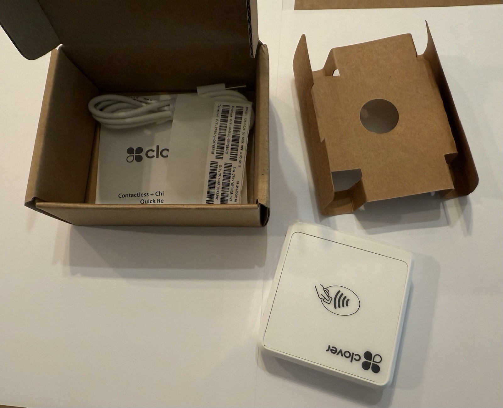 Clover Go RP457C Contactless + Chip Credit Card Reader, Wired, iPhone/Android