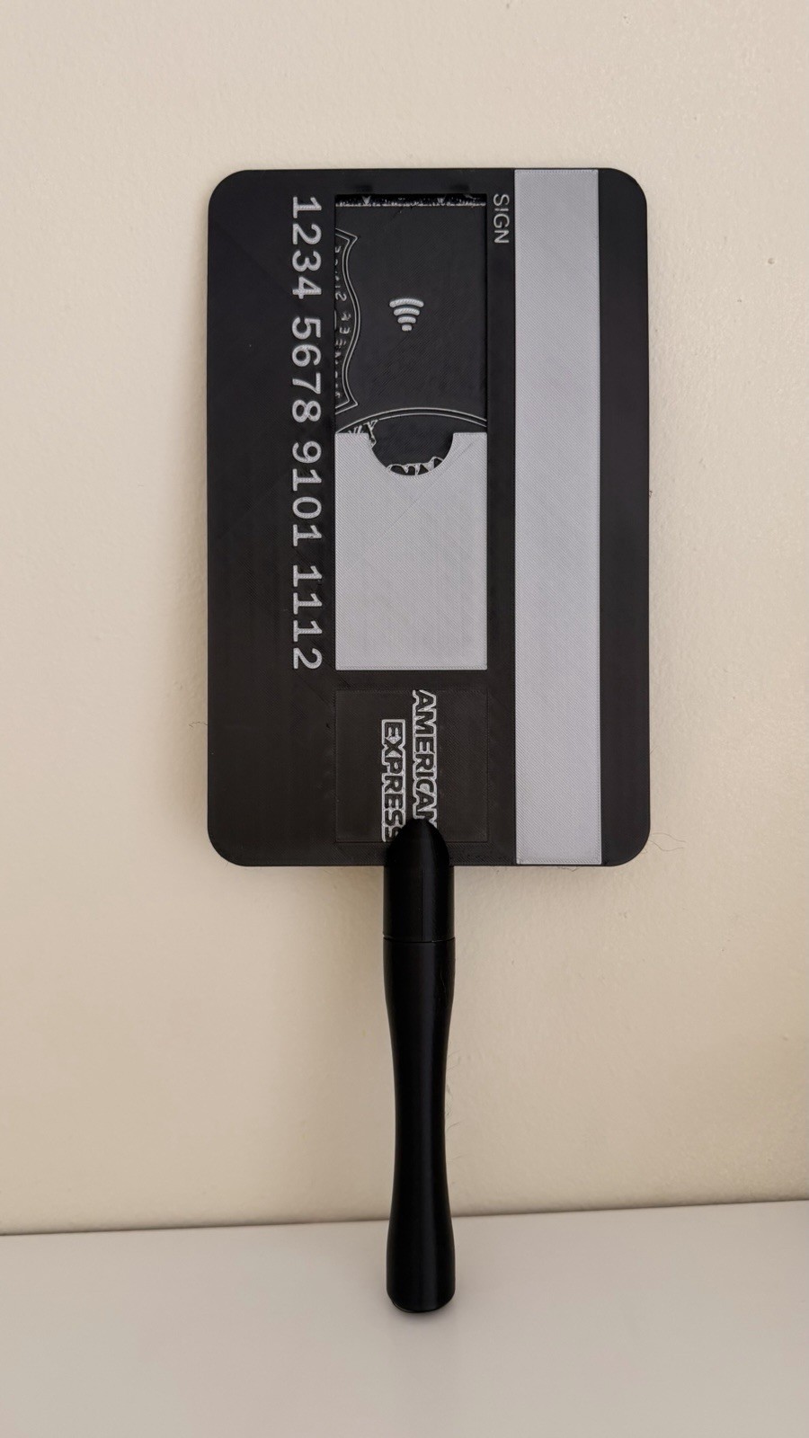 Credit Card Wand Tap To Pay Pay Card Holder AMEX BLACK American Express (custom