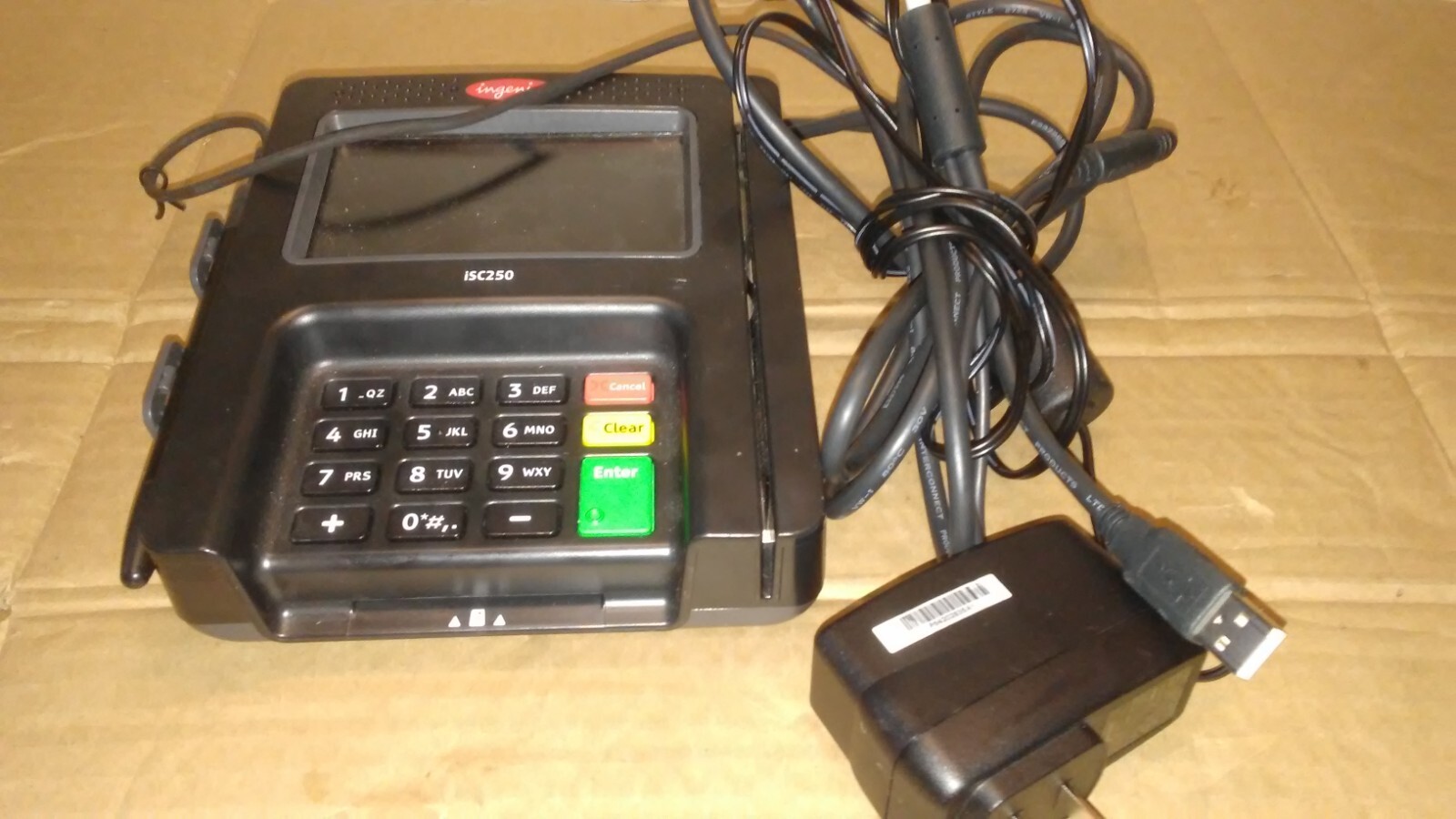 Ingenico iSC TOUCH 250 EMV NFC Payment Terminal (iSC250-01T2394A) w Pen & PWR