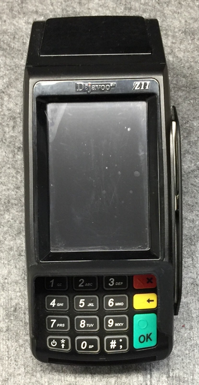 DEJAVOO Z11 VEGA3000 Credit and Debit Card Terminal with Power Supply – Tested