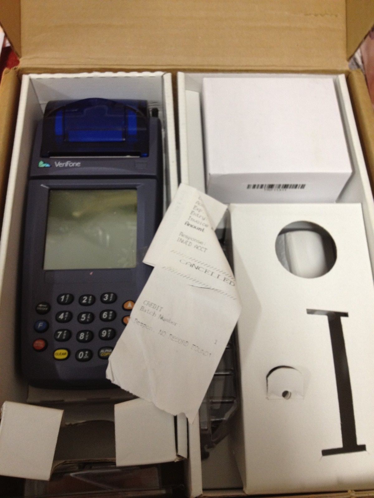 Verifone Nurit 8000 Credit Card Machine with Accessories FREE SHIPPING