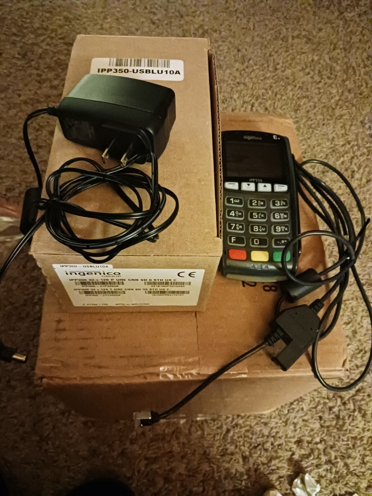 INGENICO IPP350-USBLU10A Credit Card Reader PAYMENT TERMINAL