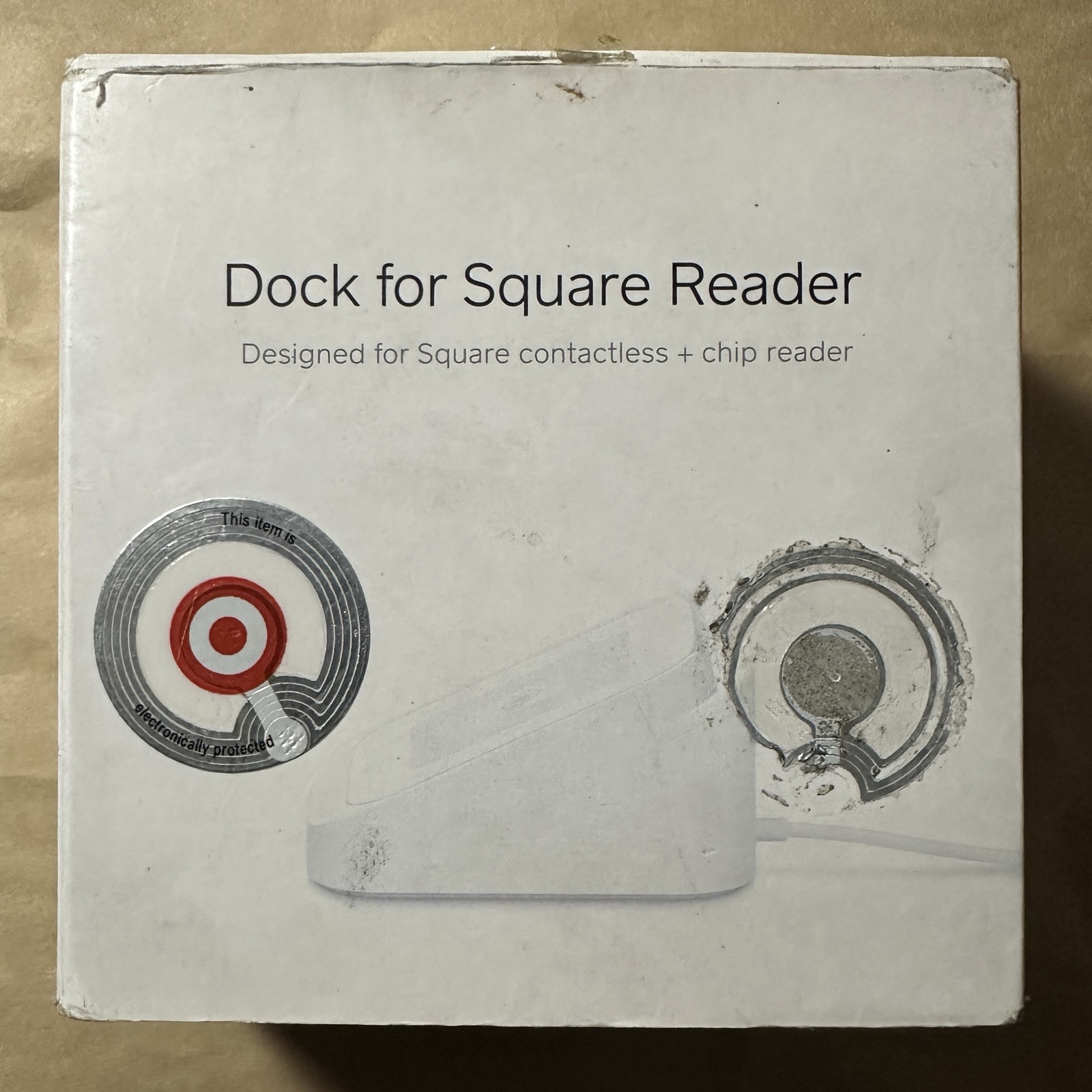 Square Bluetooth Card Reader & Charging Dock for Chip or Contactless Tap To Pay