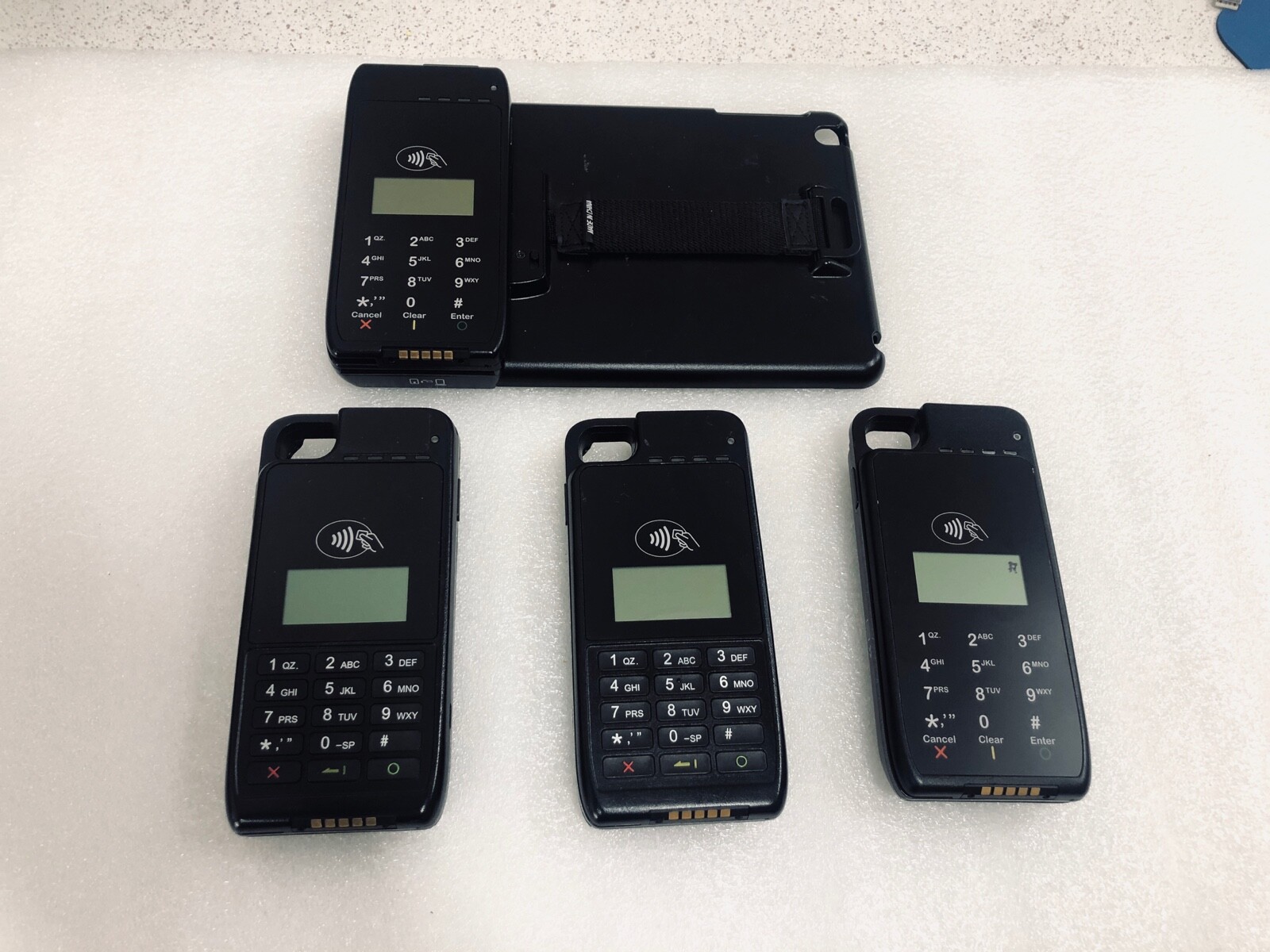 Lot of 4 Verifone e315 e315M(for Mobile)& e335(for iPad mini) CC Terminal AS-IS