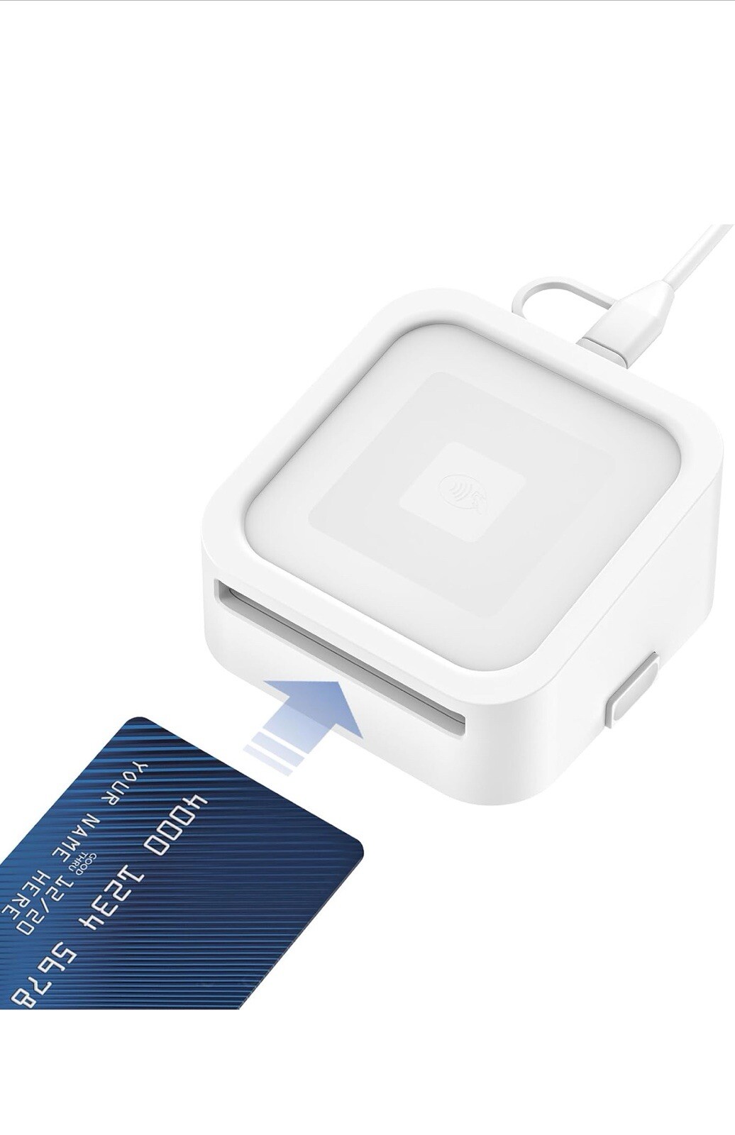 Credit Card Dock for Square Reader 1st and 2nd, Beautiful and Compact Case