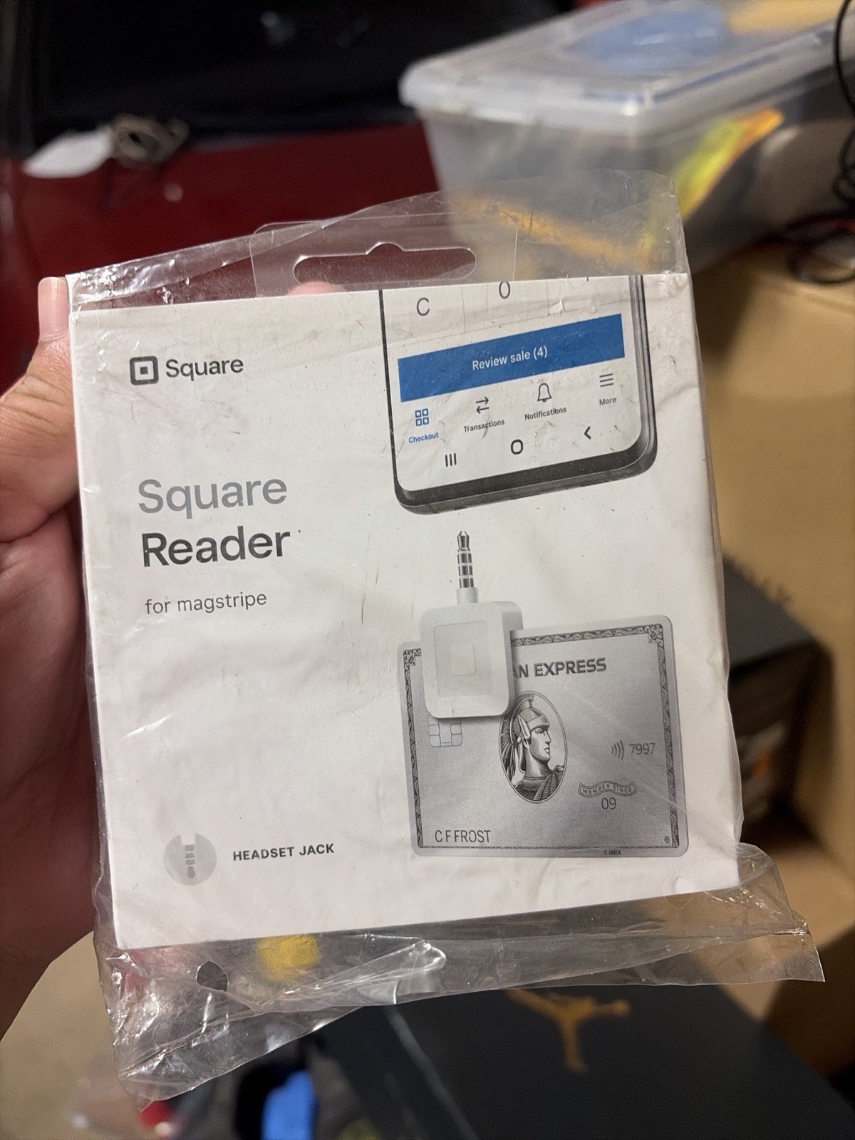 Square Credit Card Reader for iPhone, iPad and Android Magstripe Headset Jack