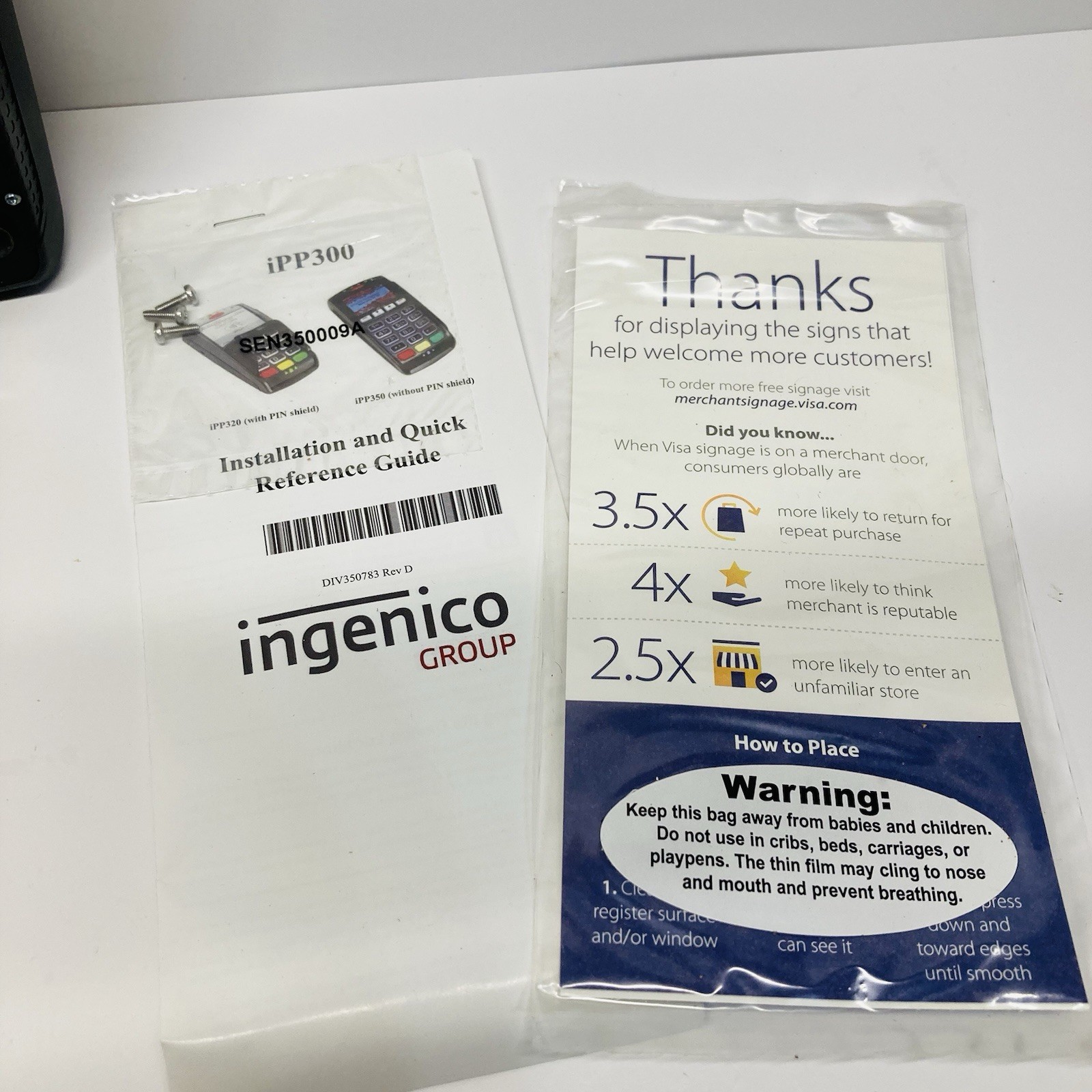Ingenico IPP320 Payment Credit Card Terminal w/ Cord TSA-296111170AC (OPEN BOX)
