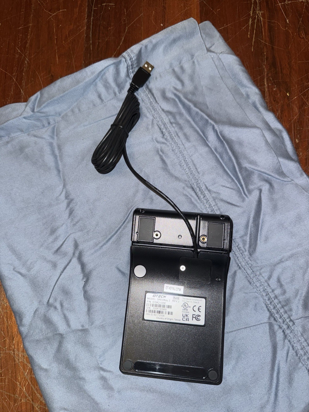 ID TECH SREDKey 2 IDSK2-534E USB 10-Key Keypad with MagStripe Reader – Tested
