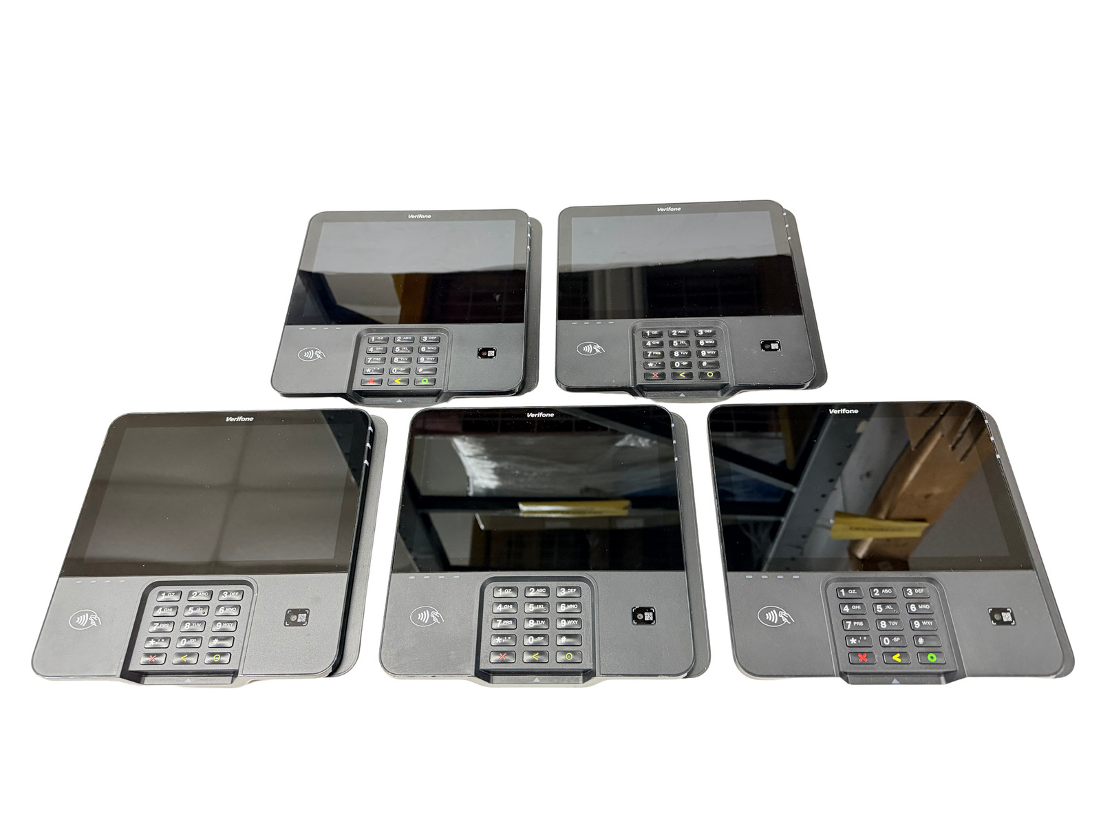 Lof of 5 Verifone M440 Card Payment Terminal 8” 2GB ram 16GB M379-122-21-WWA-5