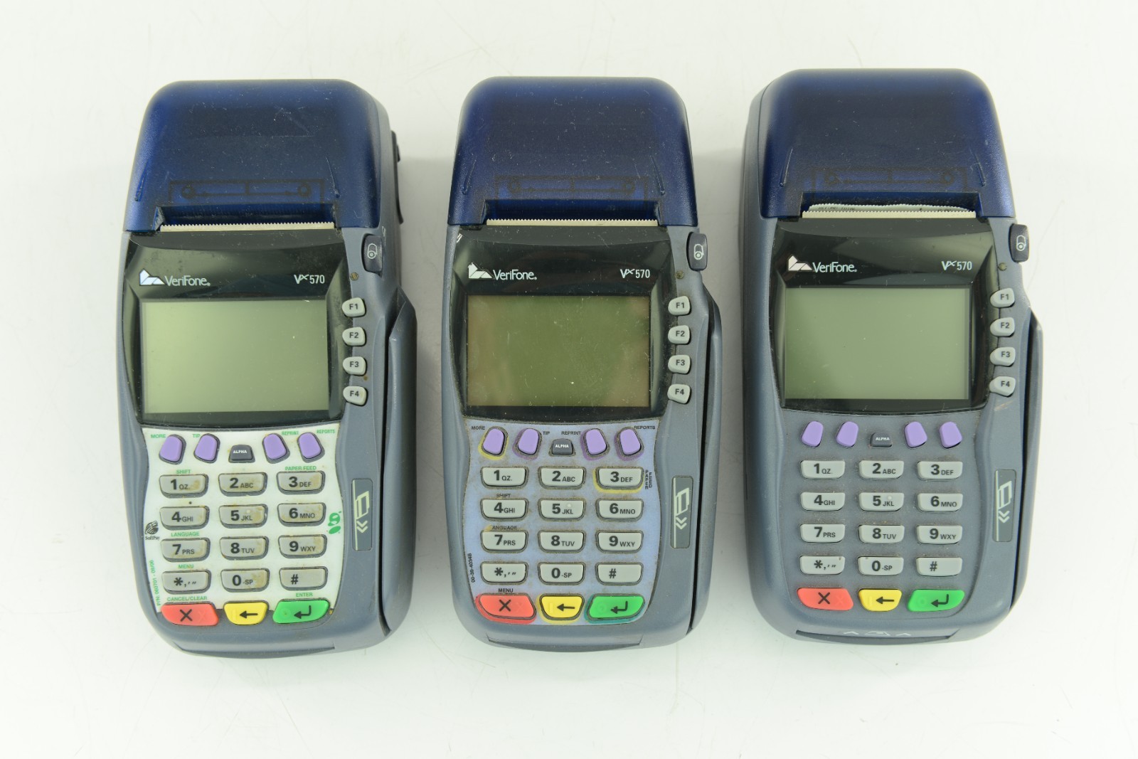3 Verifone Vx 570 Credit Card Reader Terminal – POS Point of Sale
